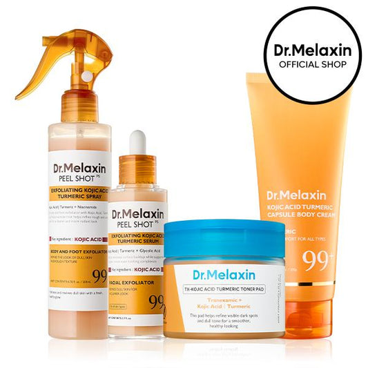 Kojic Acid Turmeric Amber Face & Body Care Set